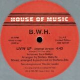 B.W.H.: Livin' Up / Stop [12", vinyle gris]
