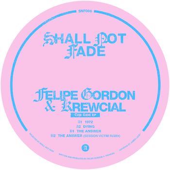 Gordon & Krewcial, Felipe: The Ride EP — incl. remix par Session Victim [12", vinyle bleu marbré]