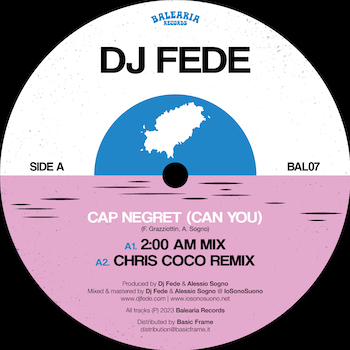 DJ Fede: Cap Negret (Can You) [12"]