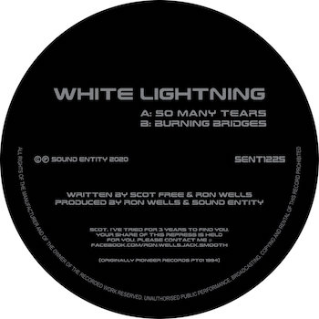 White Lightning: So Many Tears / Burning Bridges [12"]
